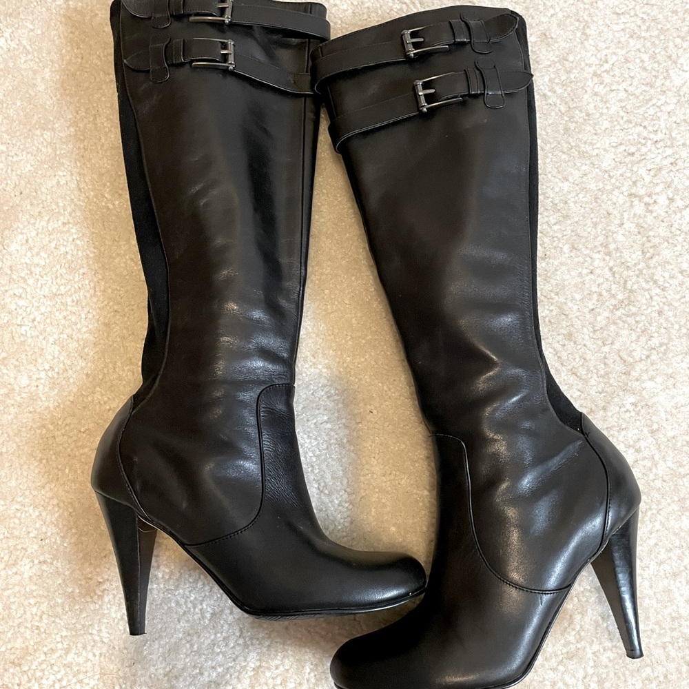 ColeHaan NikeAir Black Leather Boots (sz 6.5B)